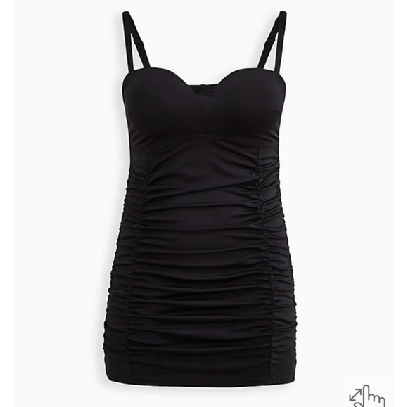 torrid Other - Torrid UNDERWIRE RUCHED RETRO MID-LENGTH SWIM DRESS SZ14/16 DD/DDD